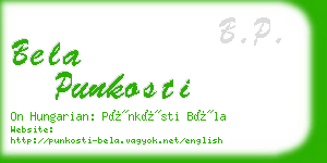 bela punkosti business card